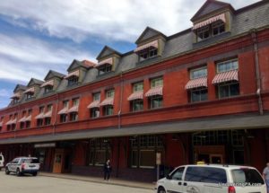 La estación de tren en el centro de Harrisburg, Pensilvania.