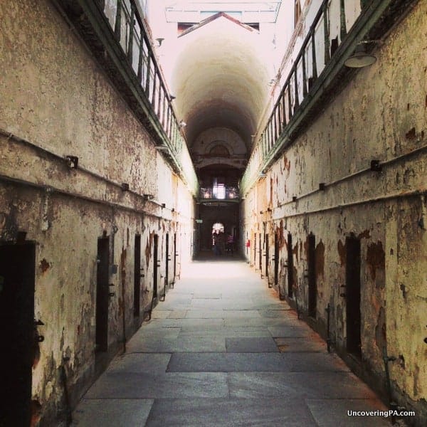 Visiting Eastern State Penitentiary in Philadelphia, Pennsylvania.