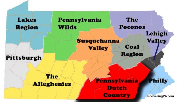 Pa Dutch Country Map