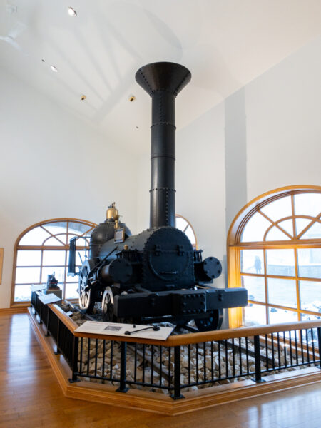 Lafayette engine on display in the visitor center at the Allegheny Portage Railroad near Cresson, PA