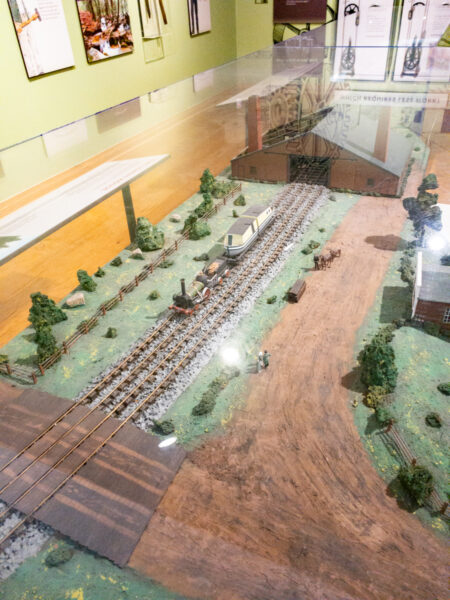 Diorama of the Allegheny Portage Railroad in the visitor center