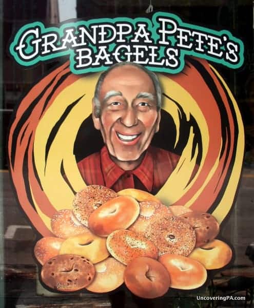 If you're looking for a great snack, Grandpa Pete's Bagels in downtown Stroudsburg are worth the stop.