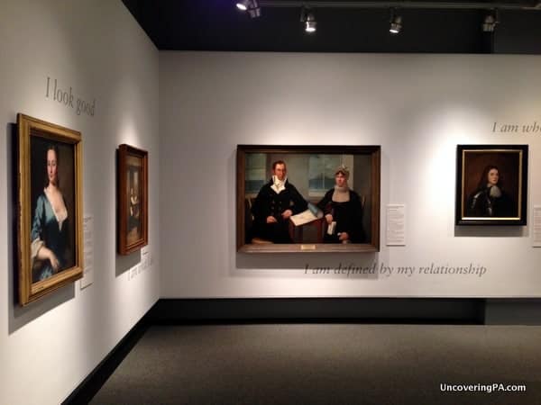 The fascinating portrait gallery at the Philadelphia History Museum.
