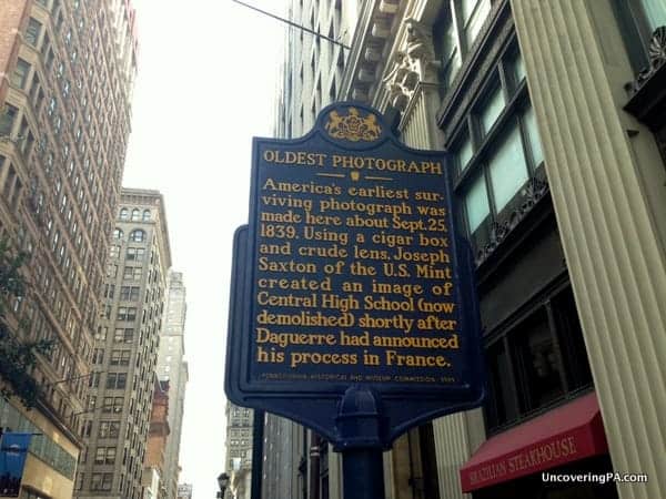 The oldest still existing photograph taken in America was taken in Philadelphia.