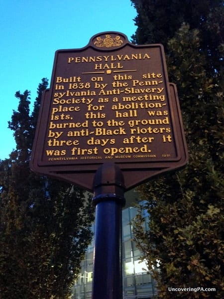 Disappearing History: Philadelphia's Old City: Pennsylvania Hall