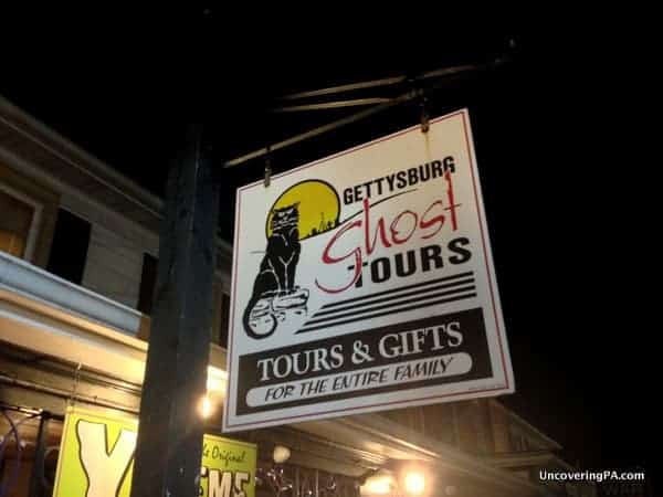 Taking a ghost tour of Gettysburg, Pennsylvania with Gettysburg Ghost Tours.