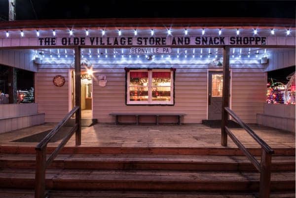 Food at Koziar's Christmas Village in Bernville, Pennsylvania