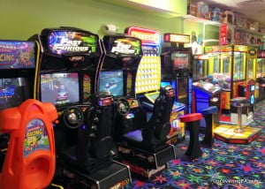 Some of the many arcade games at Fun Central in Clearfield County, Pennsylvania.