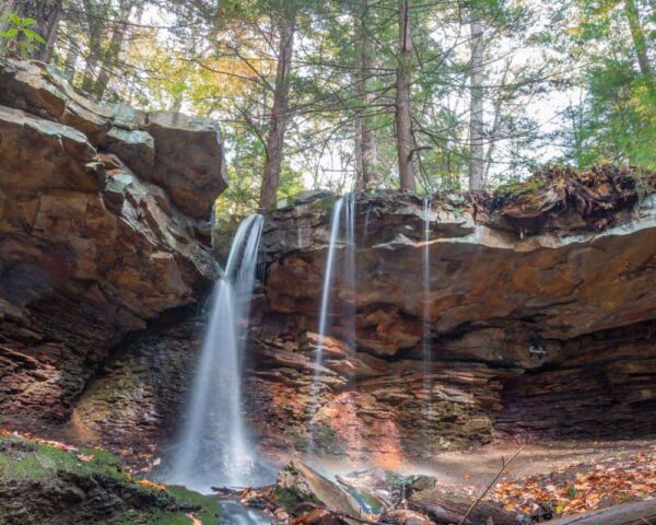 Adams Falls in Westmoreland County, Pennsylvania