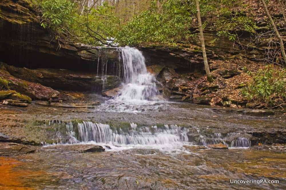 Cave Falls in Forbes State Forest