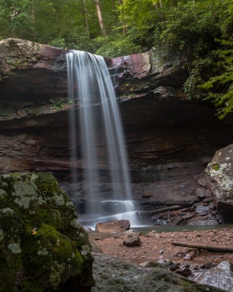 How to get to Cucumber Falls in Ohiopyle State Park.