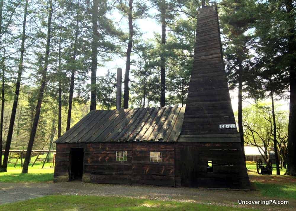 Visiting the Drake Well Museum in Venango County, Pennsylvania.