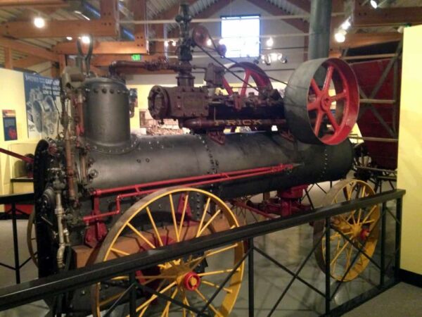 Electrical machinery on display inside the Somerset Historical Center