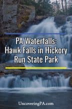 Pennsylvania Waterfalls: Hawk Falls in Hickory Run State Park
