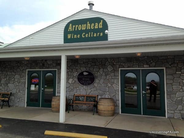 Arrowhead Wine Cellars store near Erie, Pennsylvania.