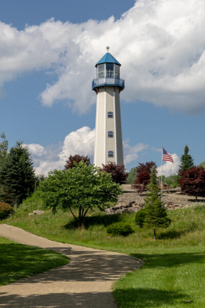 The Sherman Memorial Lighthouse in Tionesta PA