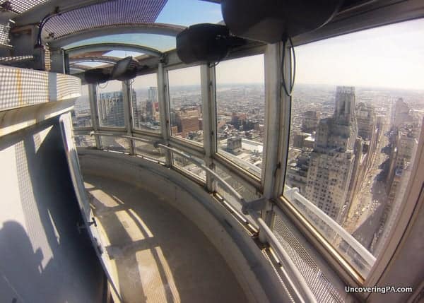 The observation deck at Philadelphia's City Hall.