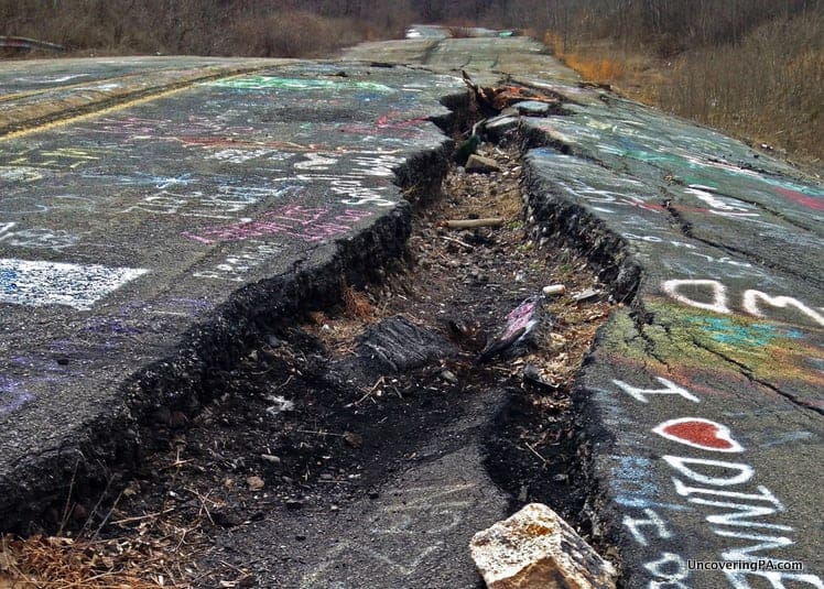 Visiting Centralia, Pennsylvania to see the Graffiti Highway