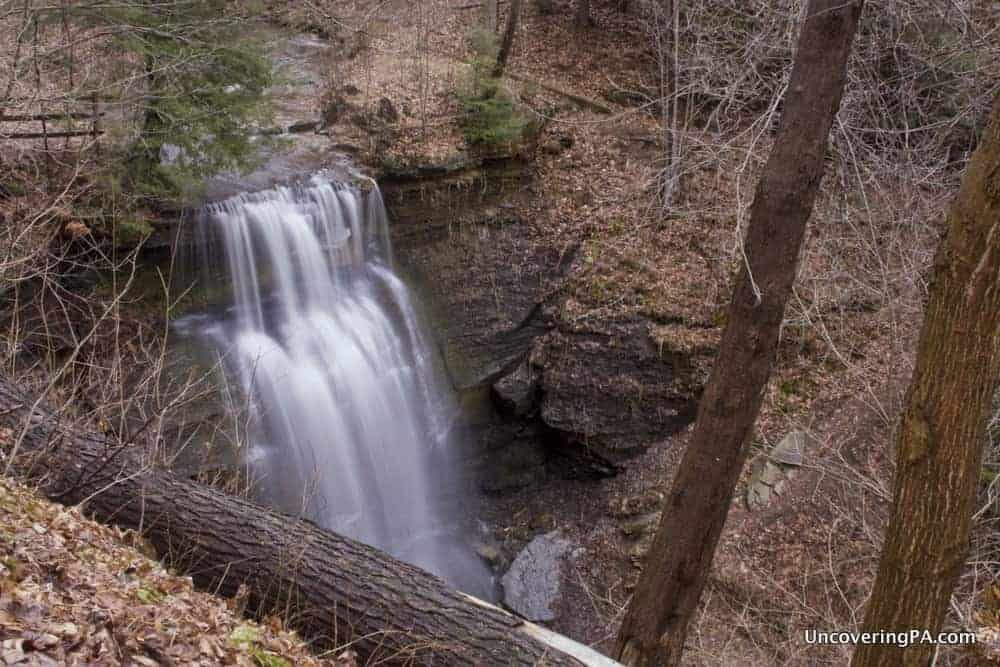 Waterfalls in Pennsylvania: Buttermilk Falls in Indiana County, PA