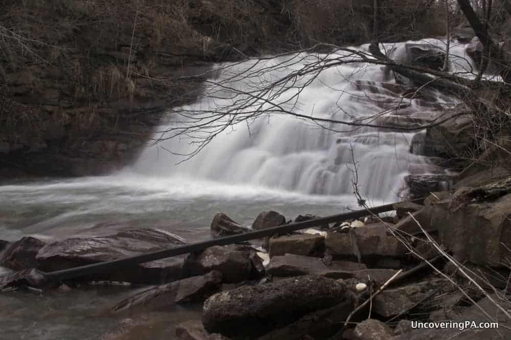 Visiting Little Paint Falls in Somerset County, Pennsylvania.