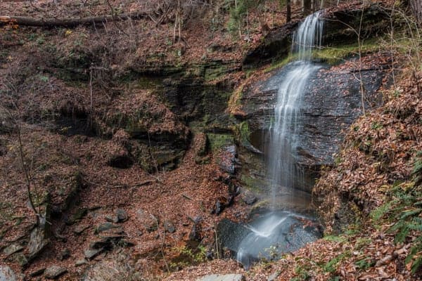 Buttermilk Falls w Indiana, Pennsylvania