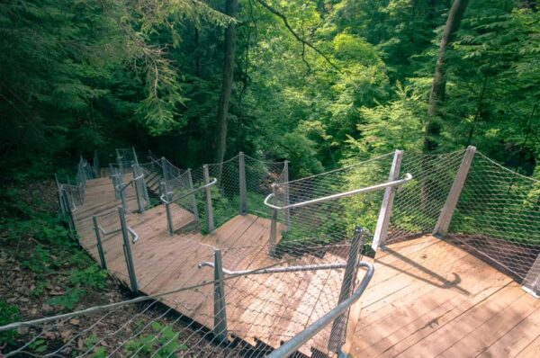 Path to Buttermilk Falls near Route 22 in PA