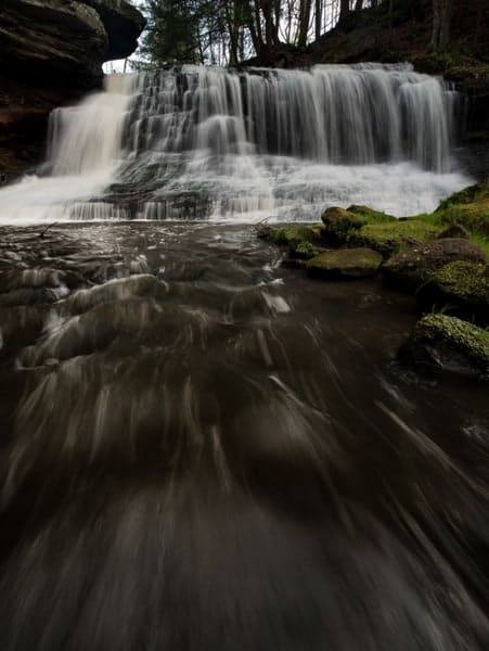 Waterfalls in western Pennsylvania: Springfield Falls