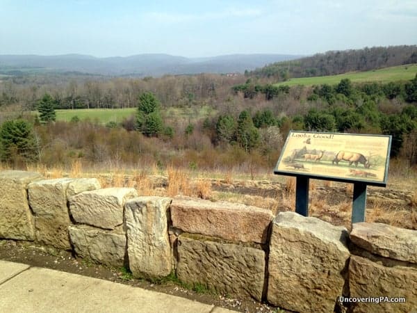An elk viewing area near the Elk County Visitor center.