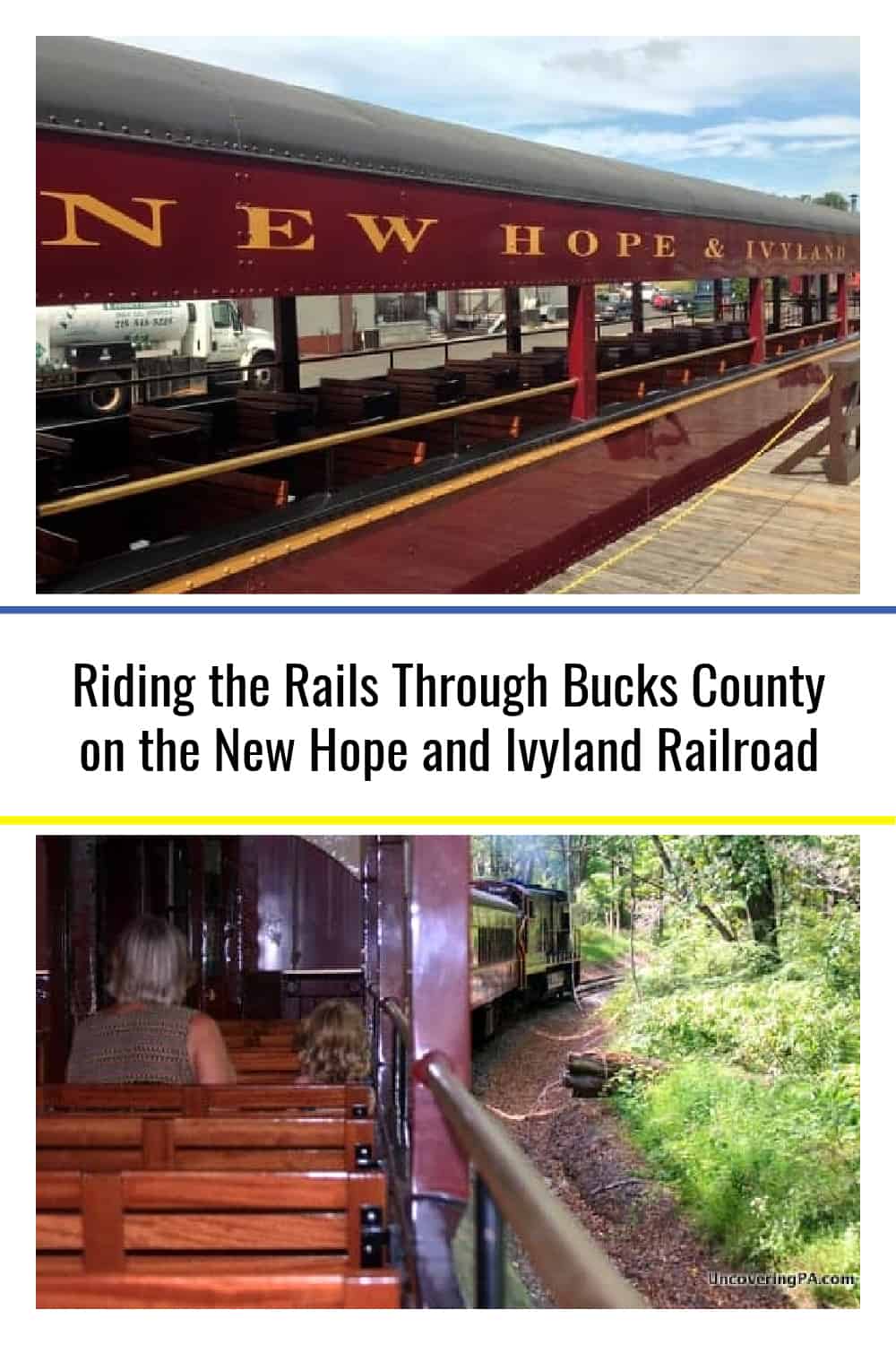 Riding the New Hope and Ivyland Railroad in Bucks County, Pennsylvania