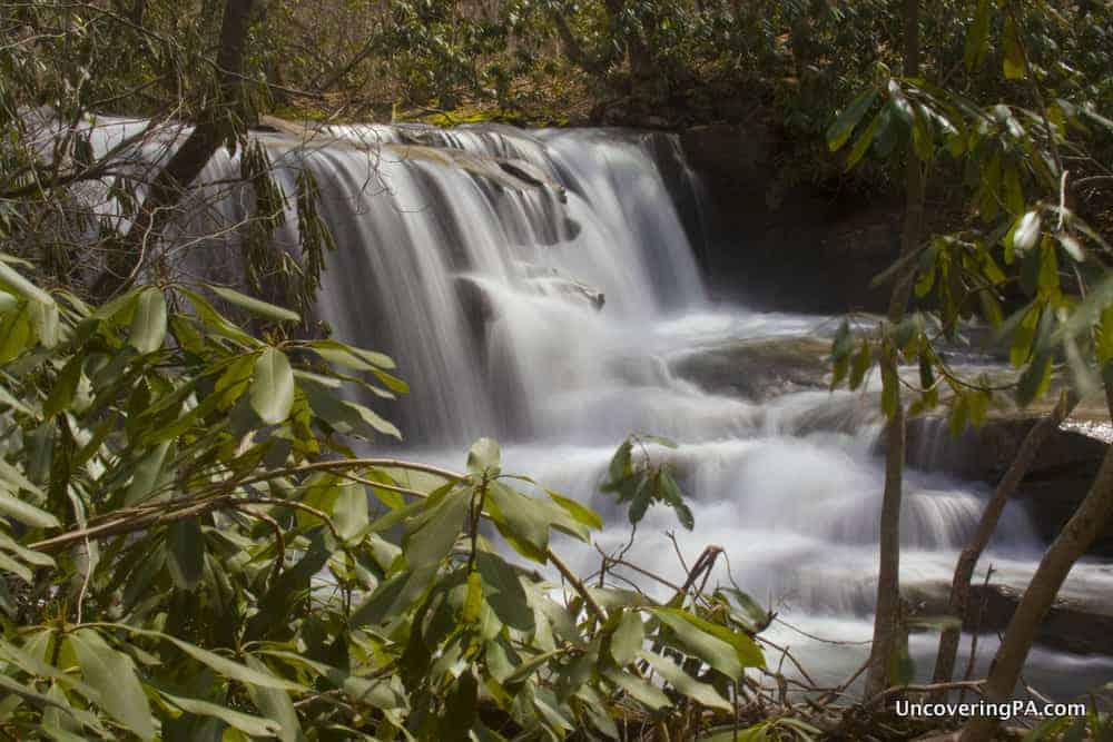 Upper Jonathan Run Falls in Ohiopyle State Park.