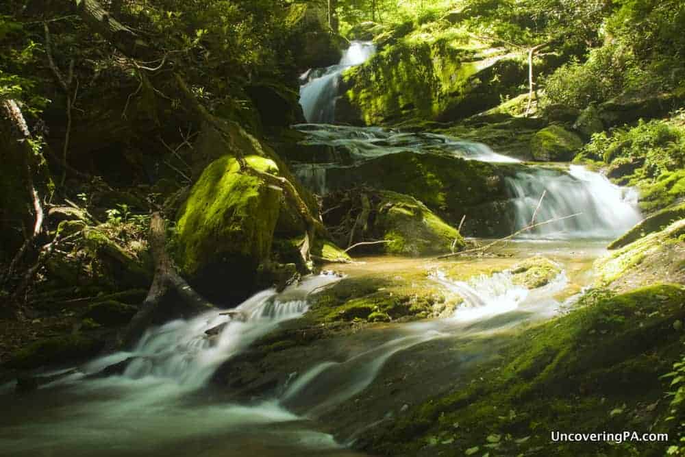 Pennsylvania Waterfalls: Mill Creek Falls in York County, Pennsylvania.