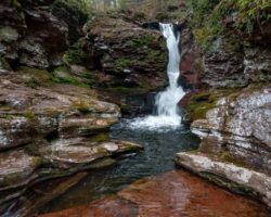 Pennsylvania Waterfalls: Adams Falls in Ricketts Glen State Park