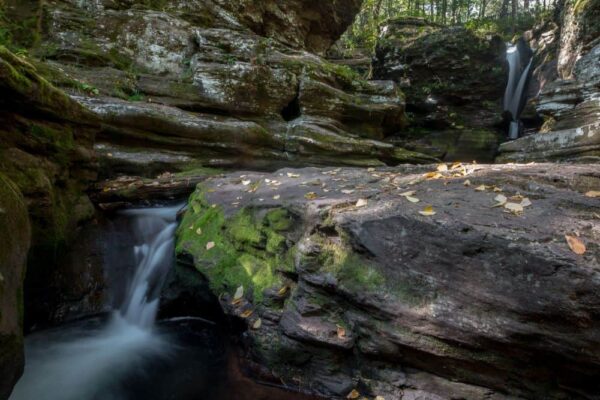 Where is Adams Falls in Ricketts Glen State Park in Pennsylvania.