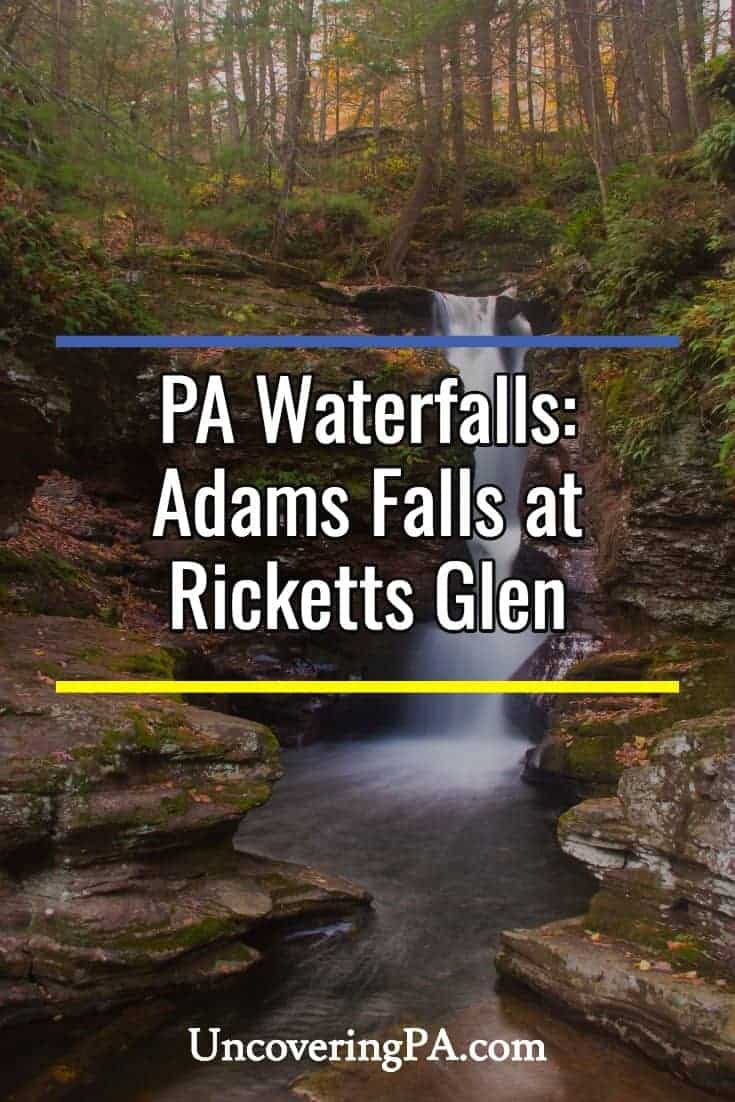 Pennsylvania Waterfalls: Adams Falls in Ricketts Glen State Park