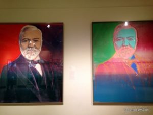Andy Warhol's painting of Andrew Carnegie which hangs in the Carnegie Museum of Art in Pittsburgh, Pennsylvania.