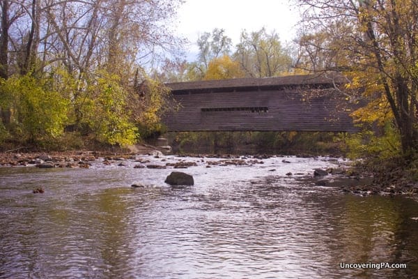 Kennedy Covered Bridge in Chester County, Pennsylvania.