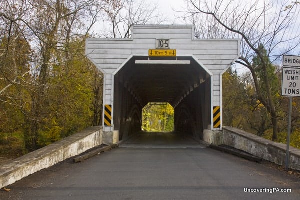 Another view of Kennedy Covered Bridge in Chester County, Pennsylvania.