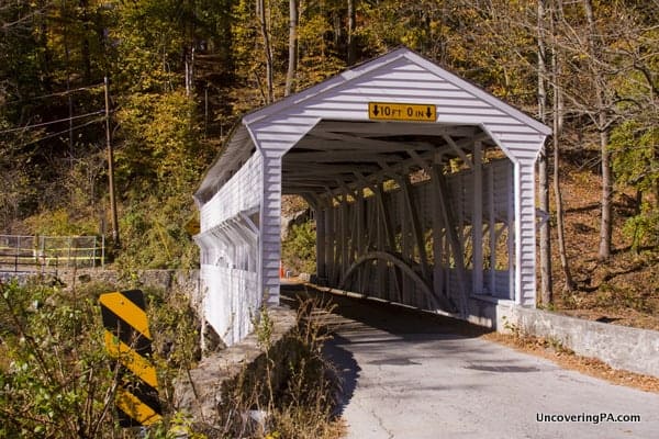 Knox Covered Bridge is the closest covered bridge to Eastern University's campus