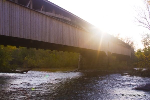 Pomeroy Academia Covered Bridge in Juniata County, Pennsylvania.