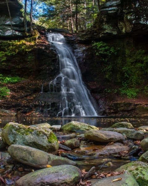 How to get to Sullivan Falls in State Game Lands 13 in the Endless Mountains of Pennsylvania.