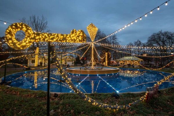 The Franklin Square Holiday Festival is one of the best things to do in Philly during Christmas