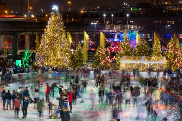 RiverRink Winterfest is a great Christmas thing to do in Philadelphia, PA