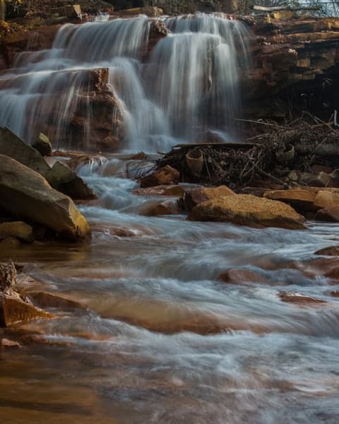 Paint Falls in Paint, Pennsylvania.