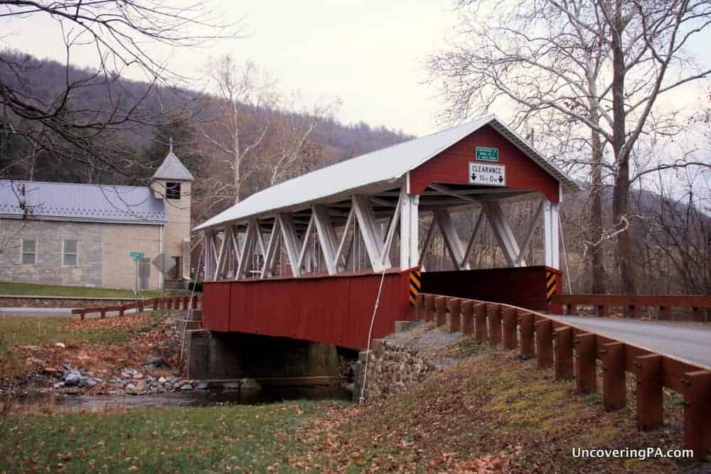 Saint Mary's Covered Bridge in Huntingdon County, Pennsylvania.