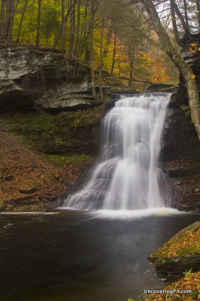 Visiting Sullivan Falls in State Game Lands 13, Sullivan County, Pennsylvania.