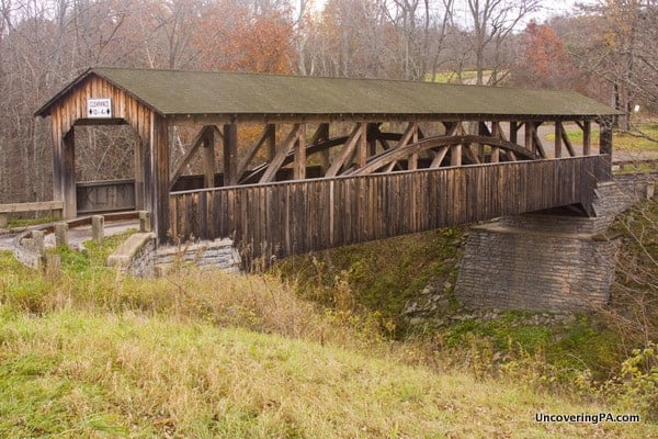 How to get to Knapp Covered Bridge near Towanda, Pennsylvania.
