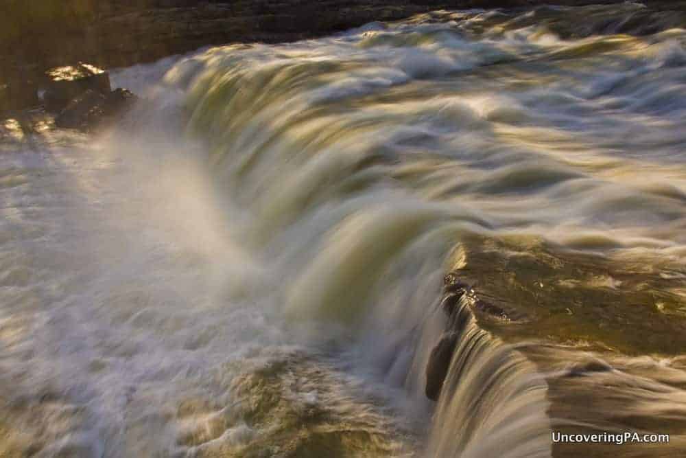 Visiting Ohiopyle Falls in the Laurel HIghlands of Pennsylvania.