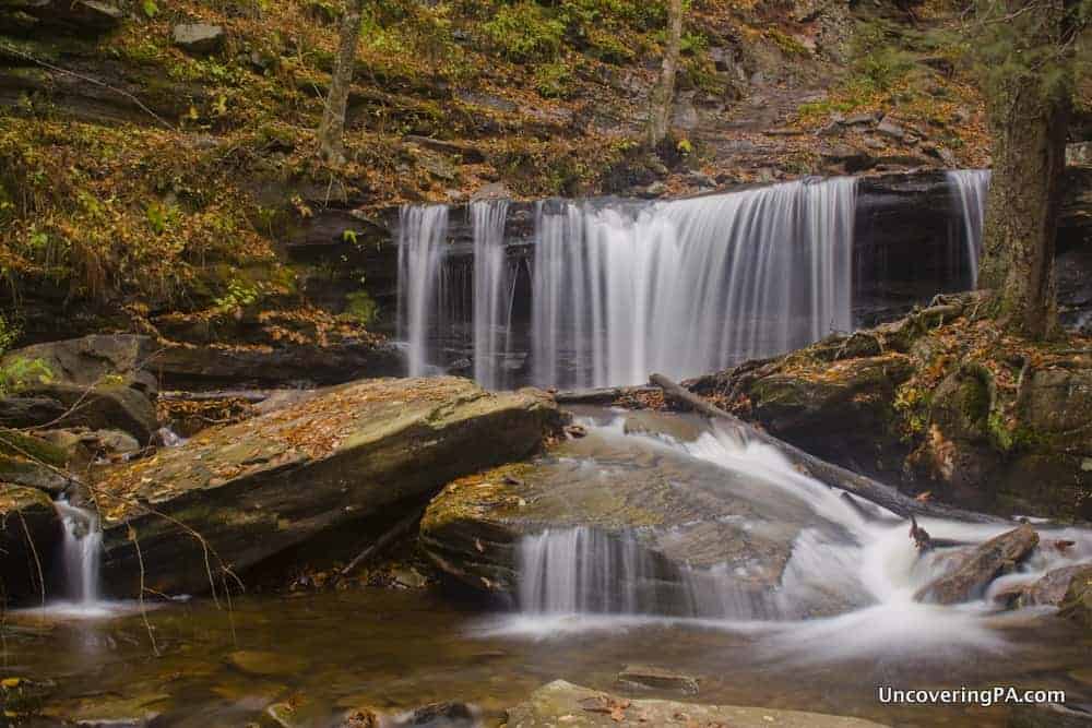 Delaware Falls in Ricketts Glen State Park in PA