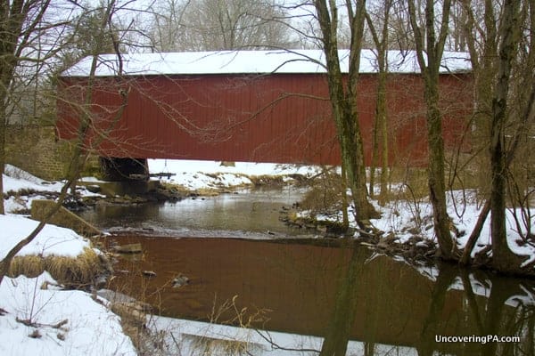 Pine Valley Covered Bridge in Bucks County, Pennsylvania
