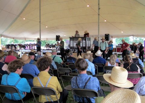 Be prepared to bid quickly if you want to buy something at a Lancaster County Mud Sale.